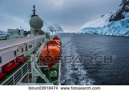 "Cruise ship shipping through the Lemaire Channel, Antarctica" View Large Photo Image Picture - "Cruise ship shipping through the Lemaire Channel, Antarctica". Fotosearch
