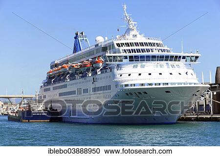 "Cruise ship Thomson Majesty, built in 1990, length 207. 1m, capacity 1462 passengers, in Port Vell, Barcelona, ​​Catalonia, Spain, Europe" View Large Photo Image Stock Image - "Cruise ship Thomson Majesty, built in 1990, length 207. 1m, capacity 1462 passengers, in Port Vell, Barcelona, ​​Catalonia, Spain, Europe". Fotosearch