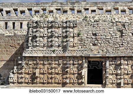 Stock Photo - "Cuadrangulo de las Monjas or Nunnery Quadrangle, Mayan ruins, UNESCO World Heritage Site, Uxmal, Yucatan, Mexico, North America". Fotosearch
