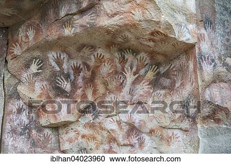 "Cueva de las Manos or Cave of Hands, murals, 7000-1000 BC, Santa Cruz, Argentina, South America" View Large Photo Image Stock Image - "Cueva de las Manos or Cave of Hands, murals, 7000-1000 BC, Santa Cruz, Argentina, South America". Fotosearch