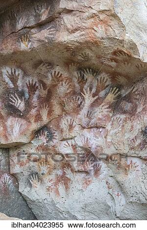 "Cueva de las Manos or Cave of Hands, murals, 7000-1000 BC, Santa Cruz, Argentina, South America" View Large Photo Image Stock Photography - "Cueva de las Manos or Cave of Hands, murals, 7000-1000 BC, Santa Cruz, Argentina, South America". Fotosearch
