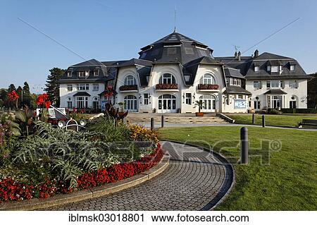 Stock Image - "Cultural centre of """"La Rotonde"""", built in 1913, Thaon-les-Vosges, Epinal, Lorraine, Departement Vosges, France, Europe". Fotosearch