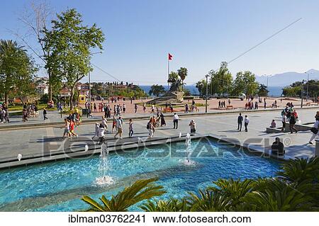 "Cumhuriyet Meydani square with Atatuerk Monument, Antalya, Turkische Riviera, Antalya Province, Turkey, Asia" View Large Photo Image Stock Image - "Cumhuriyet Meydani square with Atatuerk Monument, Antalya, Turkische Riviera, Antalya Province, Turkey, Asia". Fotosearch