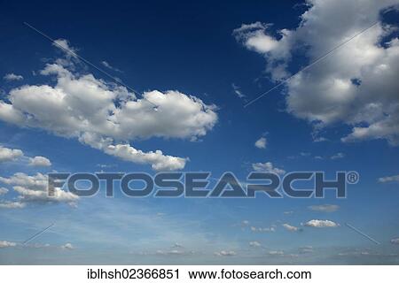 Cumulus clouds in the sky View Large Photo Image Stock Image - Cumulus clouds in the sky. Fotosearch