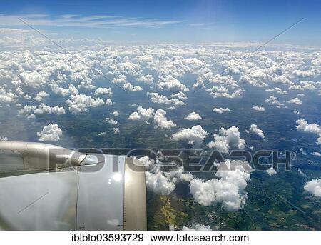 "Cumulus clouds, view from a Boeing, Idar-Oberstein, Rhineland-Palatinate, Germany, Europe" View Large Photo Image Stock Photo - "Cumulus clouds, view from a Boeing, Idar-Oberstein, Rhineland-Palatinate, Germany, Europe". Fotosearch
