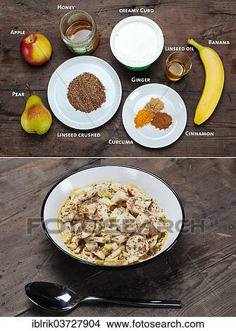 "Curd cheese - power recipe, ingredients and ready-mix" View Large Photo Image Picture - "Curd cheese - power recipe, ingredients and ready-mix". Fotosearch
