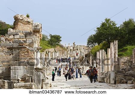 "Curetes Street, Ephesus, Selcuk, Izmir Province, Aegean Region, Turkey, Asia" View Large Photo Image Stock Photo - "Curetes Street, Ephesus, Selcuk, Izmir Province, Aegean Region, Turkey, Asia". Fotosearch