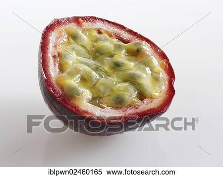 Stock Photography - Cut passion fruit. Fotosearch