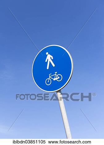 "Cycle and pedestrian route sign, Italy, Europe" View Large Photo Image Stock Photography - "Cycle and pedestrian route sign, Italy, Europe". Fotosearch