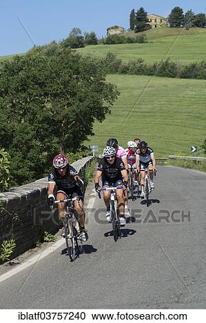 "Cyclists in Tuscany, near San Quirico d'Orcia, Tuscany, Italy, Europe" View Large Photo Image Stock Image - "Cyclists in Tuscany, near San Quirico d'Orcia, Tuscany, Italy, Europe". Fotosearch