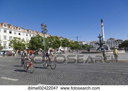 Cyclists of the Tour of Portugal cycling race, Volta a Portugal, Rossio square, Pedro IV Square, Praca de D Pedro IV, Lisboa, Lisbon, Portugal, Europe View Large Photo Image Stock Photo - Cyclists of the Tour of Portugal cycling race, Volta a Portugal, Rossio square, Pedro IV Square, Praca de D Pedro IV, Lisboa, Lisbon, Portugal, Europe. Fotosearch