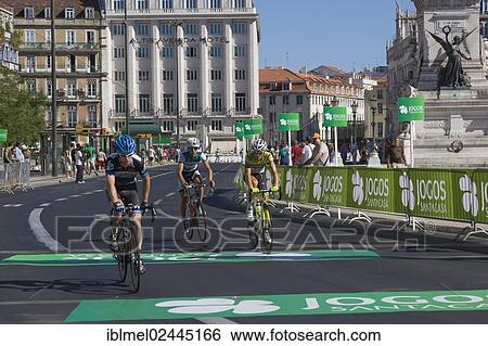 "Cyclists of the Tour of Portugal cycling race, Restauradores Square, Praca dos Restauradores, Lisboa, Lisbon, Portugal, Europe" View Large Photo Image Stock Photograph - "Cyclists of the Tour of Portugal cycling race, Restauradores Square, Praca dos Restauradores, Lisboa, Lisbon, Portugal, Europe". Fotosearch