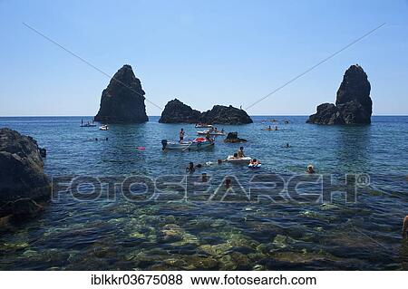 "Cyclopean Isles, Aci Trezza, Aci Castello, Province of Catania, Sicily, Italy, Europe" View Large Photo Image Stock Photo - "Cyclopean Isles, Aci Trezza, Aci Castello, Province of Catania, Sicily, Italy, Europe". Fotosearch