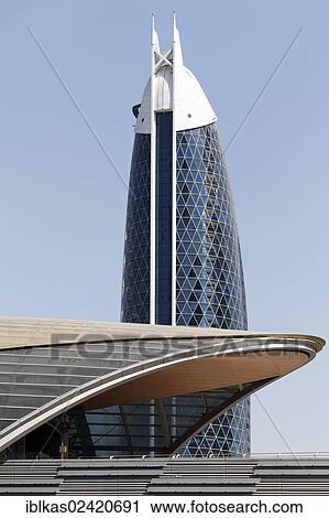 Damac Park Tower and Metro Station, Dubai International Financial Centre, DIFC, Sheikh Zayed Road, Dubai, United Arab Emirates, Middle East, Asia View Large Photo Image Stock Image - Damac Park Tower and Metro Station, Dubai International Financial Centre, DIFC, Sheikh Zayed Road, Dubai, United Arab Emirates, Middle East, Asia. Fotosearch