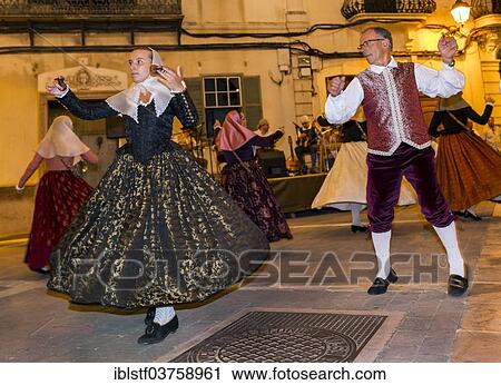 "Dancers in traditional costume, Alaior, Minorca, Balearic Islands, Spain, Europe" View Large Photo Image Stock Image - "Dancers in traditional costume, Alaior, Minorca, Balearic Islands, Spain, Europe". Fotosearch