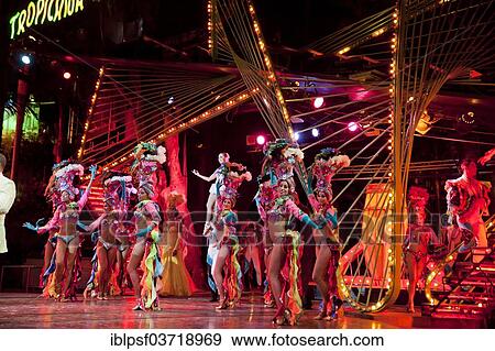 Stock Photo - "Dancers of the famous Tropicana nightclub, Havana, La Habanna, Cuba, North America". Fotosearch
