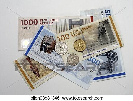 "Danish krone, coins on banknotes, Denmark, Europe" View Large Photo Image Stock Photograph - "Danish krone, coins on banknotes, Denmark, Europe". Fotosearch