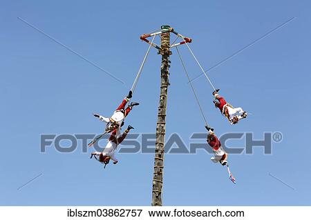 "Danza del Volador, artists swinging on a pole, Teotihuacan, State of Mexico, Mexico, North America" View Large Photo Image Stock Photo - "Danza del Volador, artists swinging on a pole, Teotihuacan, State of Mexico, Mexico, North America". Fotosearch
