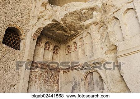 Stock Photo - "Dark Church or Karanlik Kilise, Goereme National Park, Unesco World Heritage Site, Cappadocia, Turkey, Asia". Fotosearch