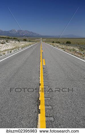 "Dead straight highway, Route 93, Nevada, USA" View Large Photo Image Stock Image - "Dead straight highway, Route 93, Nevada, USA". Fotosearch