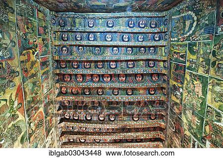 "Debre Berhan Selassie Church, ancient wall paintings adorning the interior, Gondar, Amhara Region, Ethiopia, Africa" View Large Photo Image Stock Photo - "Debre Berhan Selassie Church, ancient wall paintings adorning the interior, Gondar, Amhara Region, Ethiopia, Africa". Fotosearch
