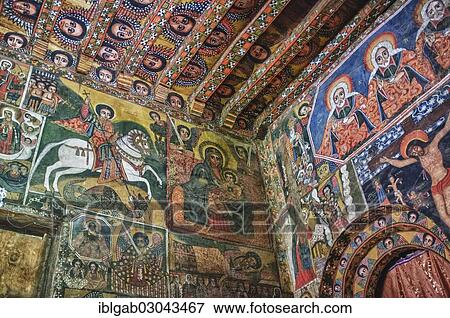 "Debre Berhan Selassie Church, ancient wall paintings adorning the interior, Gondar, Amhara Region, Ethiopia, Africa" View Large Photo Image Stock Photo - "Debre Berhan Selassie Church, ancient wall paintings adorning the interior, Gondar, Amhara Region, Ethiopia, Africa". Fotosearch