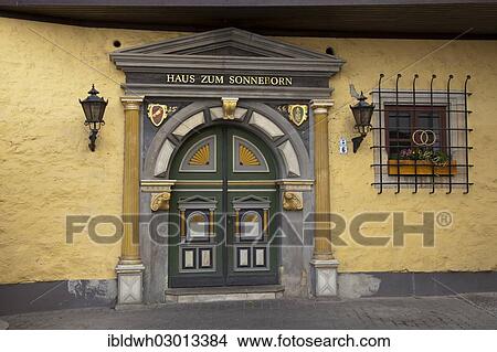 "Decorated door, Haus zum Sonneborn, Wedding House and Registry Office, Thuringer Becken, Erfurt, Thuringia, Germany, Europe" View Large Photo Image Picture - "Decorated door, Haus zum Sonneborn, Wedding House and Registry Office, Thuringer Becken, Erfurt, Thuringia, Germany, Europe". Fotosearch