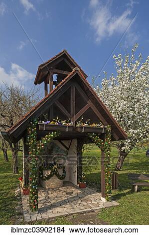 "Decorated Easter fountain, Benzendorf, Middle Franconia, Bavaria, Germany, Europe" View Large Photo Image Picture - "Decorated Easter fountain, Benzendorf, Middle Franconia, Bavaria, Germany, Europe". Fotosearch