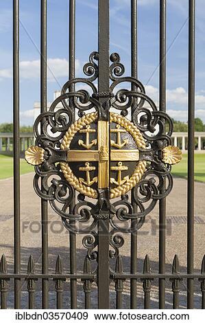 Stock Photo - "Decoration on the gate of the National Maritime Museum, Greenwich, London, London region, England, United Kingdom, Europe". Fotosearch