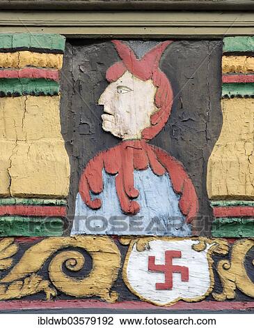 "Decorations on a half-timbered house, Brodhaus, Einbeck, Lower Saxony, Germany, Europe" View Large Photo Image Stock Image - "Decorations on a half-timbered house, Brodhaus, Einbeck, Lower Saxony, Germany, Europe". Fotosearch