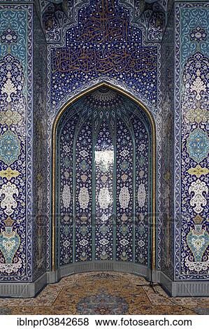 "Decorative niche for the Imam, Sultan Qaboos Grand Mosque, Muscat, Oman, Asia" View Large Photo Image Stock Photo - "Decorative niche for the Imam, Sultan Qaboos Grand Mosque, Muscat, Oman, Asia". Fotosearch