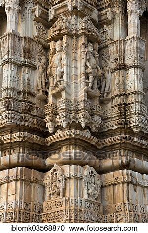 "Decorative sculptures, Kirti Stambha, the victory tower of the Jains, built in honour of the first Jain Tirthankara Adinath, Chittorgarh Fort Mountain, Chittorgarh, Rajasthan, India, Asia" View Large Photo Image Stock Image - "Decorative sculptures, Kirti Stambha, the victory tower of the Jains, built in honour of the first Jain Tirthankara Adinath, Chittorgarh Fort Mountain, Chittorgarh, Rajasthan, India, Asia". Fotosearch