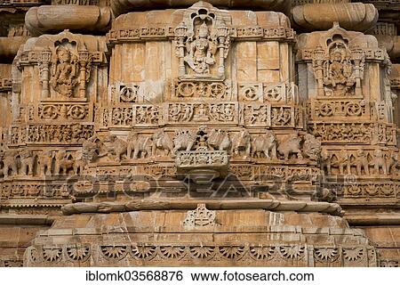 "Decorative sculptures on the base of Kirti Stambha, the victory tower of the Jains, built in honour of the first Jain Tirthankara Adinath, Chittorgarh Fort Mountain, Chittorgarh, Rajasthan, India, Asia" View Large Photo Image Stock Photograph - "Decorative sculptures on the base of Kirti Stambha, the victory tower of the Jains, built in honour of the first Jain Tirthankara Adinath, Chittorgarh Fort Mountain, Chittorgarh, Rajasthan, India, Asia". Fotosearch