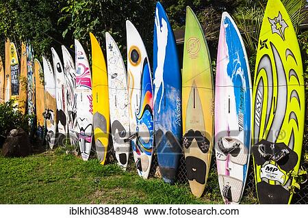 "Decorative surfboards at Ho’okipa Beach Park, Maui, USA" View Large Photo Image Stock Photo - "Decorative surfboards at Ho’okipa Beach Park, Maui, USA". Fotosearch
