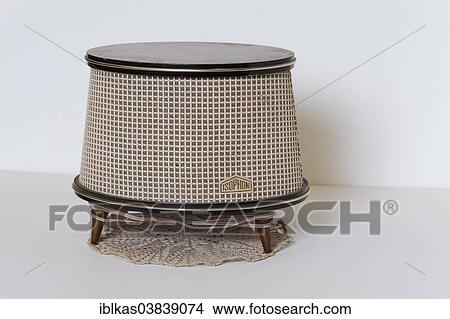 "Decorative table-top secondary speaker from 1958, Isophon brand, Radio Museum Duisburg, North Rhine-Westphalia, Germany, Europe" View Large Photo Image Picture - "Decorative table-top secondary speaker from 1958, Isophon brand, Radio Museum Duisburg, North Rhine-Westphalia, Germany, Europe". Fotosearch