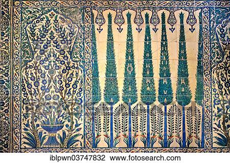 "Decorative tiled panels of the Harem in the Topkapi Palace, Istanbul, Turkey, Asia" View Large Photo Image Stock Image - "Decorative tiled panels of the Harem in the Topkapi Palace, Istanbul, Turkey, Asia". Fotosearch