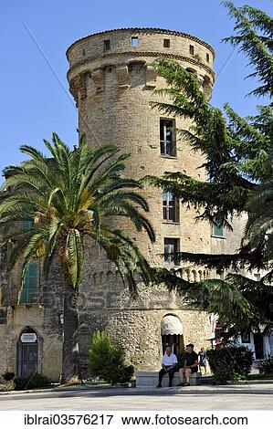 "Defence tower Torre di Bassano, 15th century, Piazza G Rossetti, historic center, Vasto, Abruzzo, Italy, Europe" View Large Photo Image Stock Photo - "Defence tower Torre di Bassano, 15th century, Piazza G Rossetti, historic center, Vasto, Abruzzo, Italy, Europe". Fotosearch