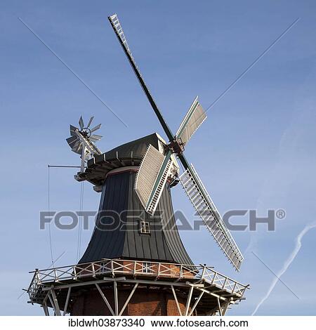 "Deichmuhle, windmill, Norden, East Frisia region, Lower Saxony, Germany, Europe" View Large Photo Image Stock Image - "Deichmuhle, windmill, Norden, East Frisia region, Lower Saxony, Germany, Europe". Fotosearch