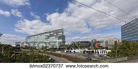 Stock Photo - "Deka-Building, Niederrad business district, Frankfurt am Main, Hesse, Germany, Europe, PublicGround, Europe". Fotosearch