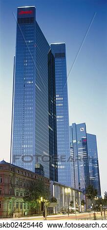 "Dekra skyscraper, blue hour, Frankfurt am Main, Hesse, Germany, Europe" View Large Photo Image Stock Photograph - "Dekra skyscraper, blue hour, Frankfurt am Main, Hesse, Germany, Europe". Fotosearch