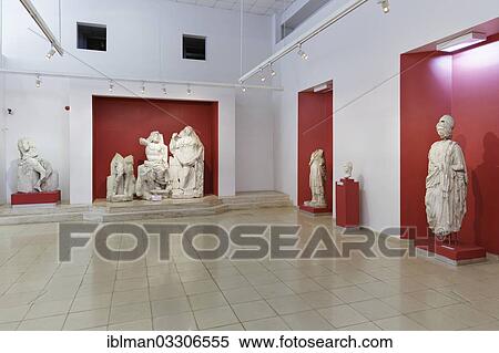 Stock Photography - "Demeter and Poseidon and other statues, Izmir Museum of History and Art, Izmir Tarih ve Sanat Muzesi, Izmir, Izmir Province, Aegean Region, Turkey, Asia". Fotosearch