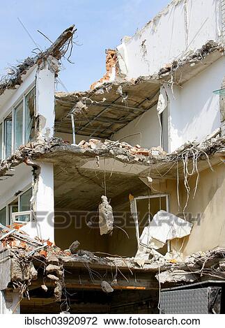 "Demolition of a multi-storey building, Munich, Upper Bavaria, Bavaria, Germany, Europe" View Large Photo Image Stock Image - "Demolition of a multi-storey building, Munich, Upper Bavaria, Bavaria, Germany, Europe". Fotosearch