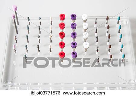 Stock Photograph - "Dental instruments, grinding attachments". Fotosearch