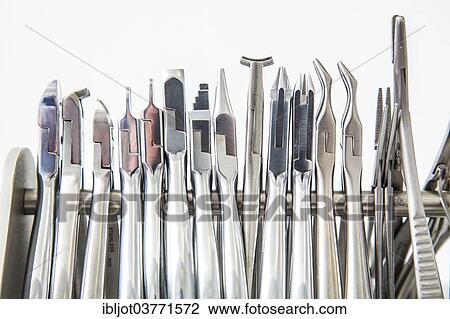 Stock Image - "Dental instruments, pliers". Fotosearch