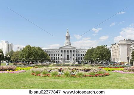 "Denver City Hall and County Building, garden and park, Civic Center, Denver, Colorado, Western United States, United States of America, North America" View Large Photo Image Stock Photo - "Denver City Hall and County Building, garden and park, Civic Center, Denver, Colorado, Western United States, United States of America, North America". Fotosearch