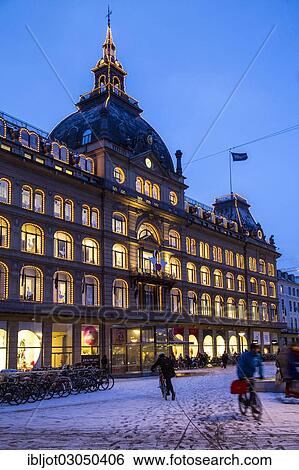 Stock Photograph - "Department store, Magazin Du Nord, city centre, Copenhagen, Capital Region of Denmark, Denmark, Europe". Fotosearch