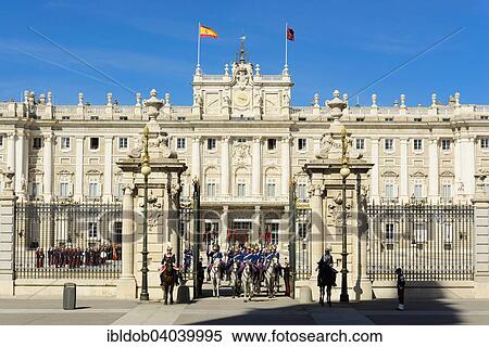 "Departure of the Guard, audience with King Philip VI., Royal Palace, Madrid, Spain, Europe" View Large Photo Image Stock Photography - "Departure of the Guard, audience with King Philip VI., Royal Palace, Madrid, Spain, Europe". Fotosearch