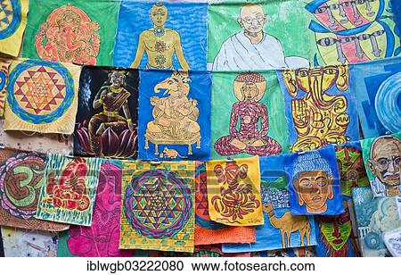 "Depictions of gods and men, mandalas and ornaments, for sale, Pushkar, Rajasthan, India, Asia" View Large Photo Image Stock Image - "Depictions of gods and men, mandalas and ornaments, for sale, Pushkar, Rajasthan, India, Asia". Fotosearch