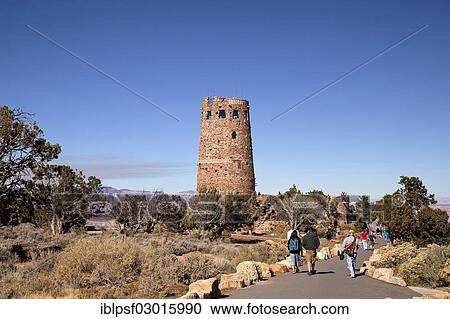 "Desert View Watchtower, Grand-Canyon-Nationalpark, Arizona, United States, North America" View Large Photo Image Stock Image - "Desert View Watchtower, Grand-Canyon-Nationalpark, Arizona, United States, North America". Fotosearch