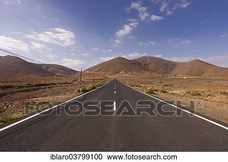 "Deserted country road, highlands of Fuerteventura, Canary Islands, Spain, Europe" View Large Photo Image Stock Image - "Deserted country road, highlands of Fuerteventura, Canary Islands, Spain, Europe". Fotosearch